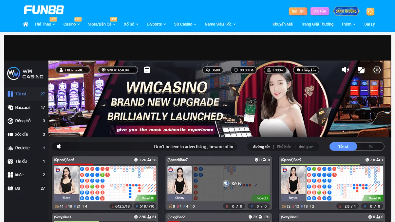 Trải nghiệm game Xóc đĩa tại FUN88