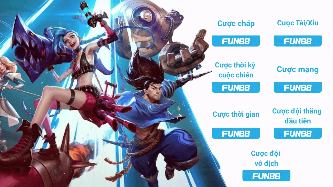 Các loại cược phổ biến trong LOL