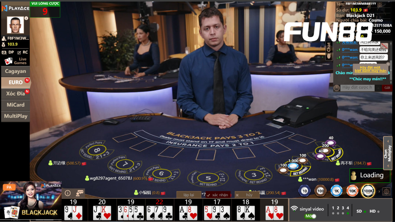 Blackjack PA Palace là phiên bản cổ điển nhưng cũng đầy kịch tính