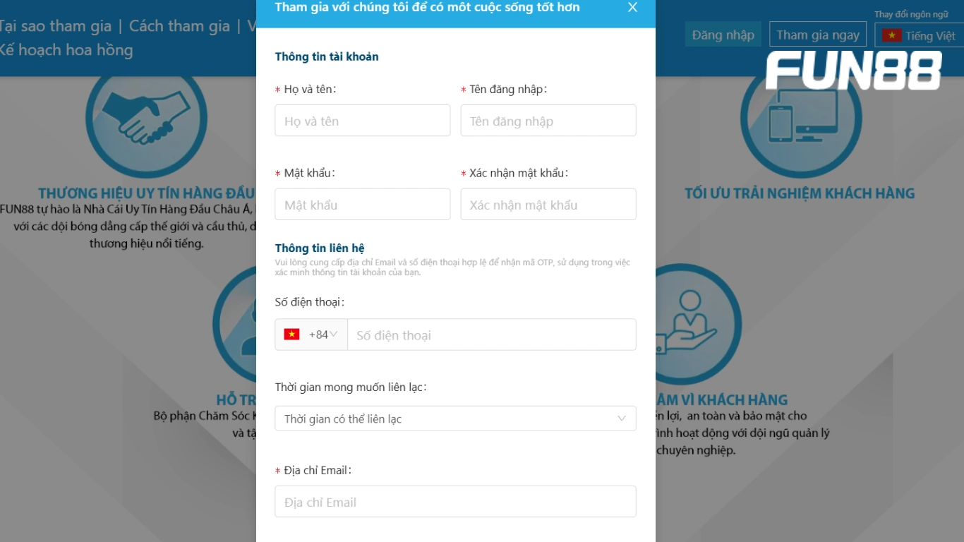 Trở thành đại lý FUN88 chỉ trong 3+ bước