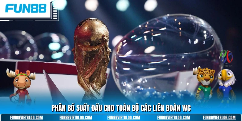 Phân bổ suất đấu cho toàn bộ các liên đoàn WC