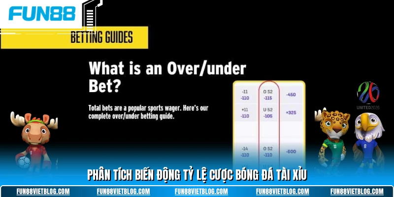 Phân tích biến động tỷ lệ cược bóng đá tài xỉu